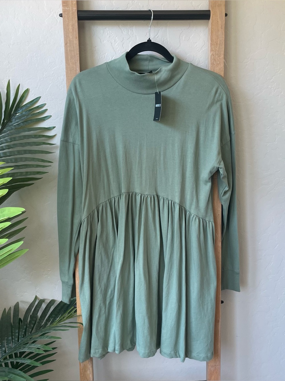 NWT Forever 21 Sage Green Knit Dress